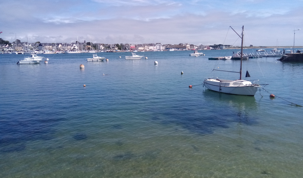 Le port d'Etel, vu depuis le Magouer